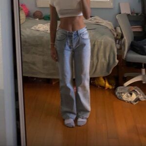 Abercrombie & Fitch Curve Love Low Rise Jeans